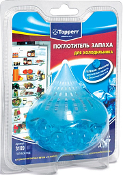 Topperr 3109 Гелевый поглотитель запаха для холодильника «Голубой лед»